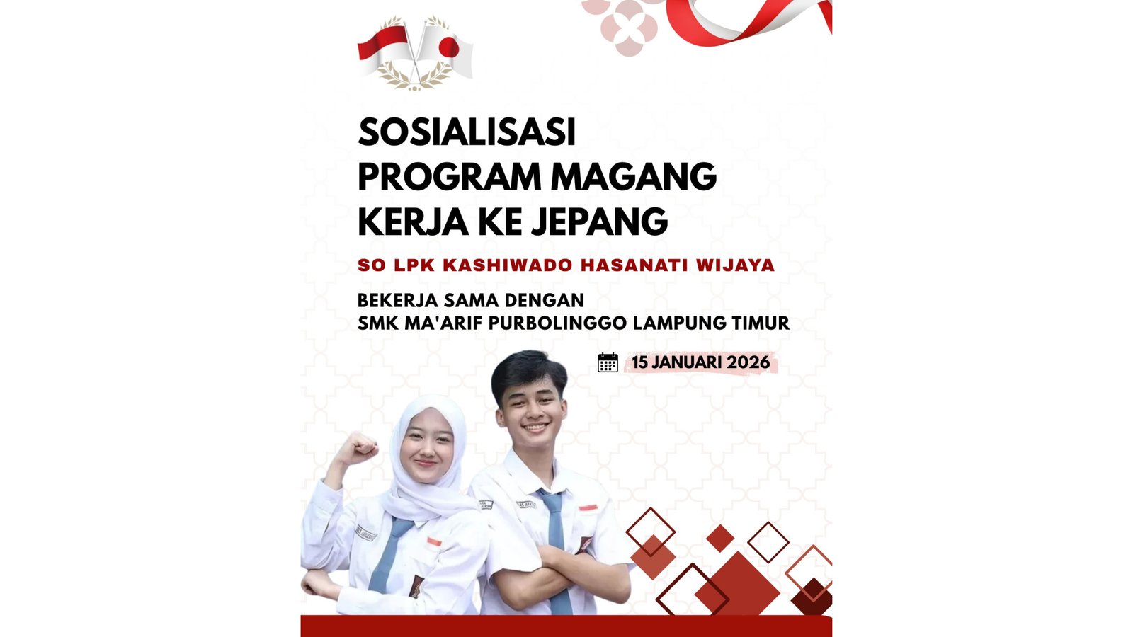 Sosialisasi Program Magang Kerja ke Jepang Bersama LPK Kashiwado Hasanati Wijaya