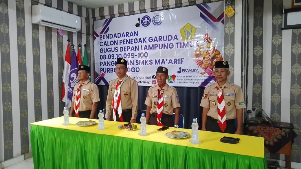 Pendadaran 12 Calon Penegak Garuda Pangkalan SMKS MA'ARIF PURBOLINGGO oleh Kwartir Cabang Gerakan Pramuka Lampung Timur Tahun 2026
